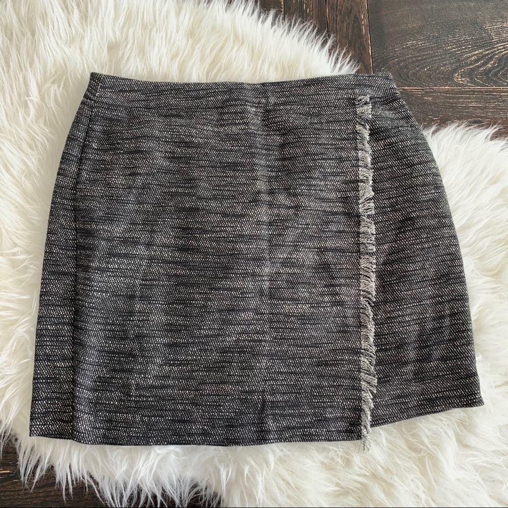Women’s black fringe loft skirt. Loft skirt